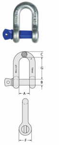 D Shackle Specifications
