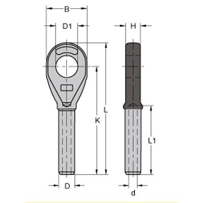 Wire Rope Fitting Forged Open Swage Wire Rope Socket - Absolute Lifting and  Safety