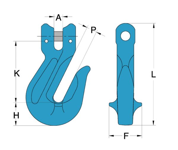 Grade 100 Chain Fittings Clevis Grab Hook_drawing-min