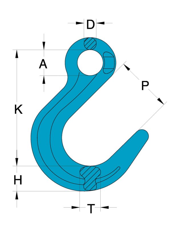 Grade 100 Chain Fittings Eye Foundry Hook_drawing-min