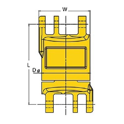 Grade 80 Chain Fittings Insulated-Blank-Swivels-drawing