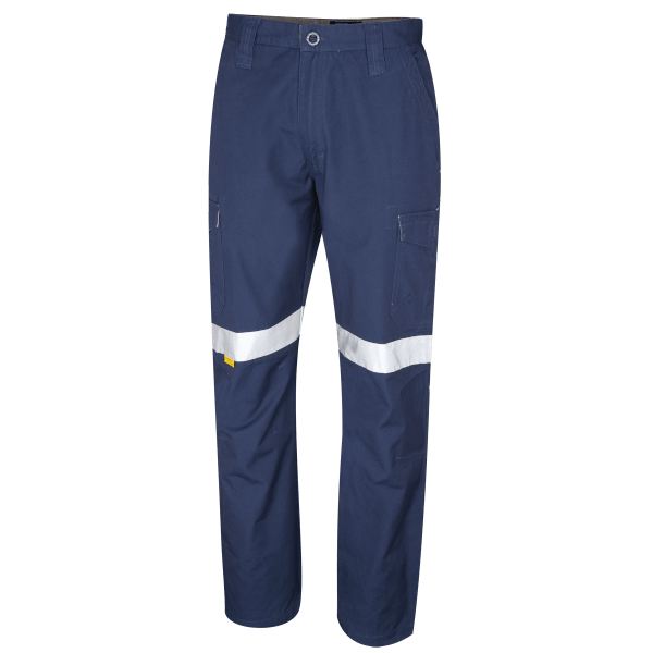 MIDWEIGHT COTTON CANVAS CARGO TROUSERS