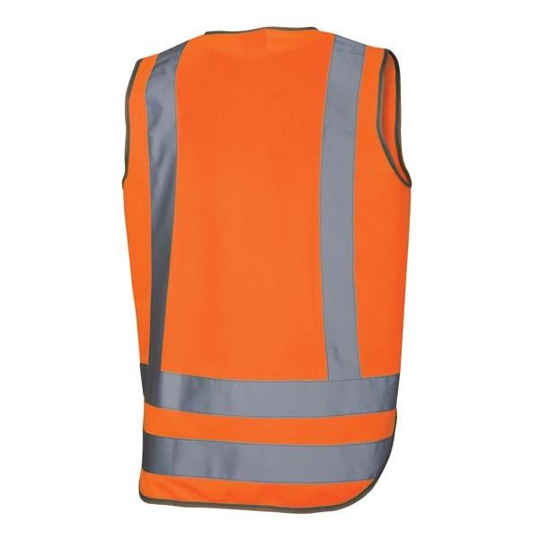 Day and Night Safety Vest - Orange back