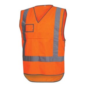 Tear Away Day and Night Safety Vest - Orange