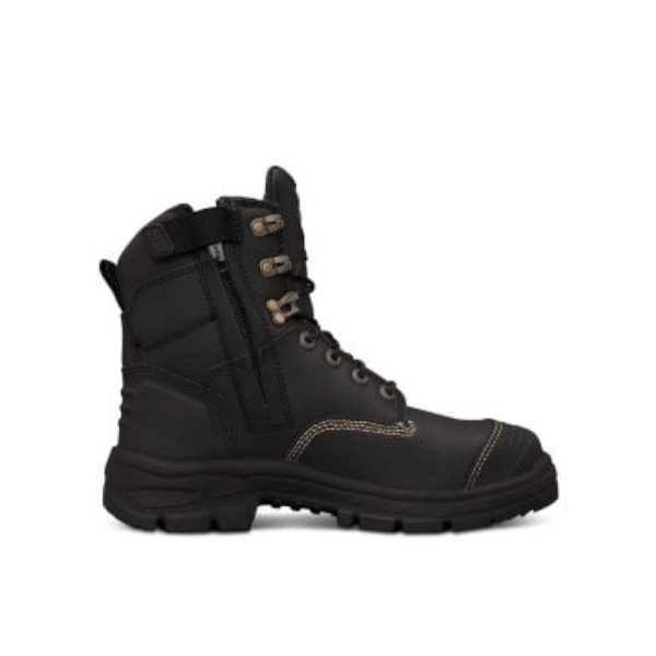 150MM BLACK ZIP SIDED BOOT