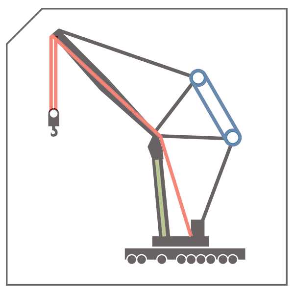 LATTICE BOOM MOBILE CRANE