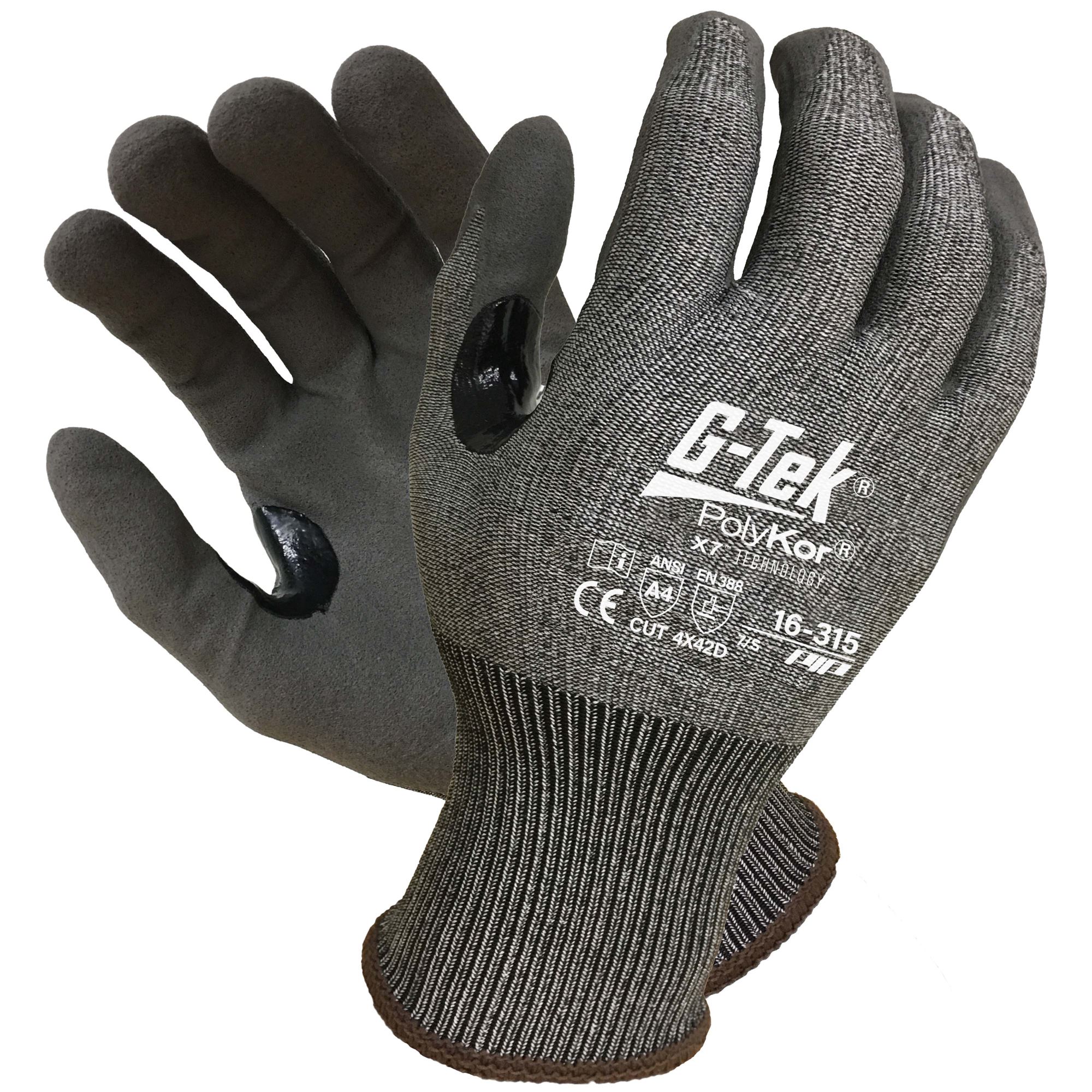 G-TEK POLYKOR 16-315 HAND CUT LEVEL PROTECTION GLOVE